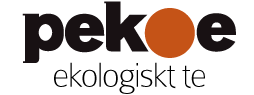 Logotyp pekoe ekologsikt te