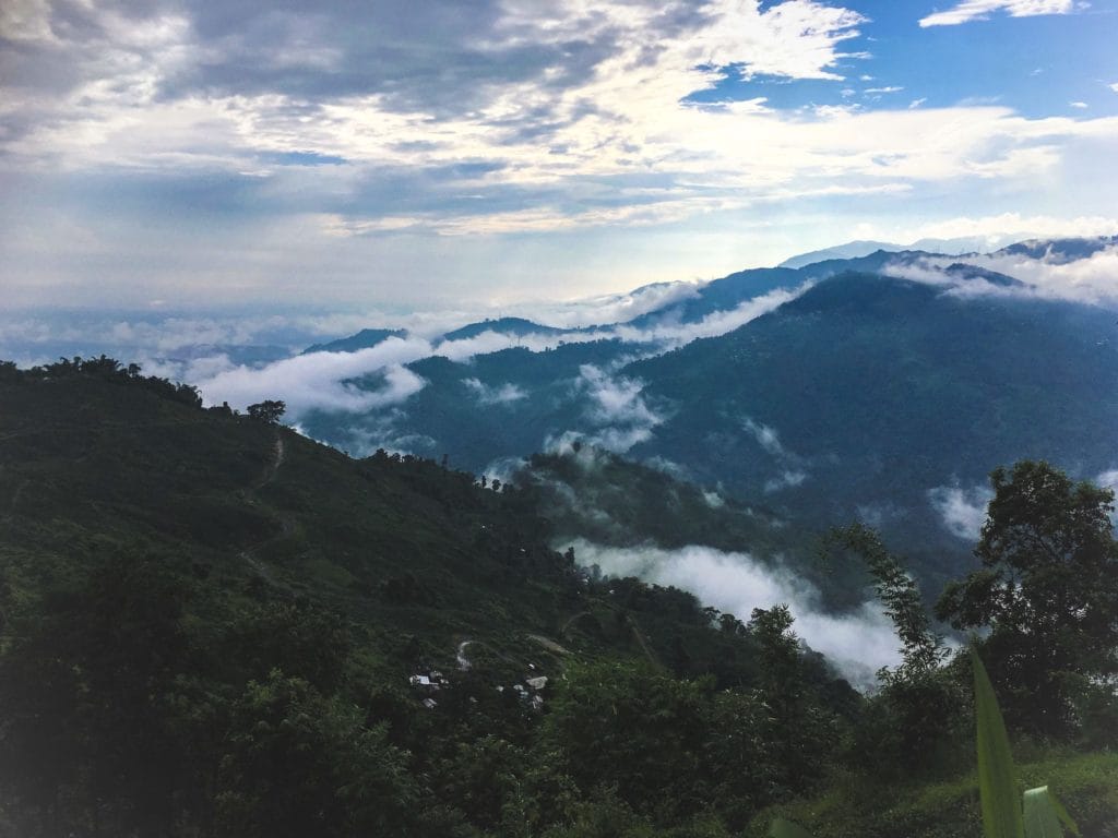 Darjeeling utsikt över makaibari. Foto anna daneberga.