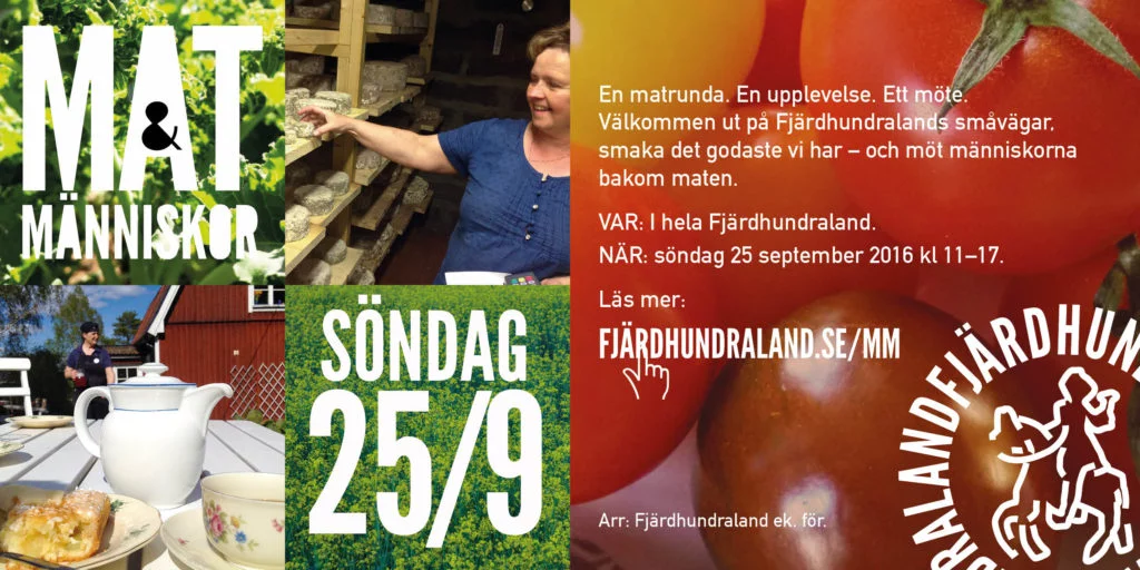 Te med mat och människor Flyer mat & människor