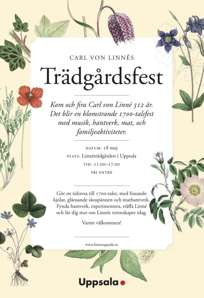 linnes tradgardsfest affisch