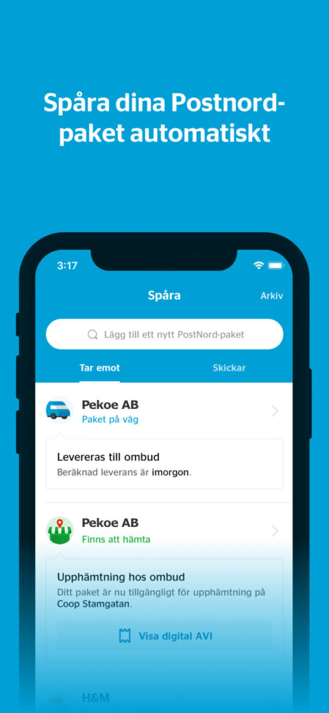 postnord app-pekoe