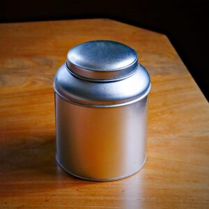 Teburk, silver, med dubbla lock, vintage