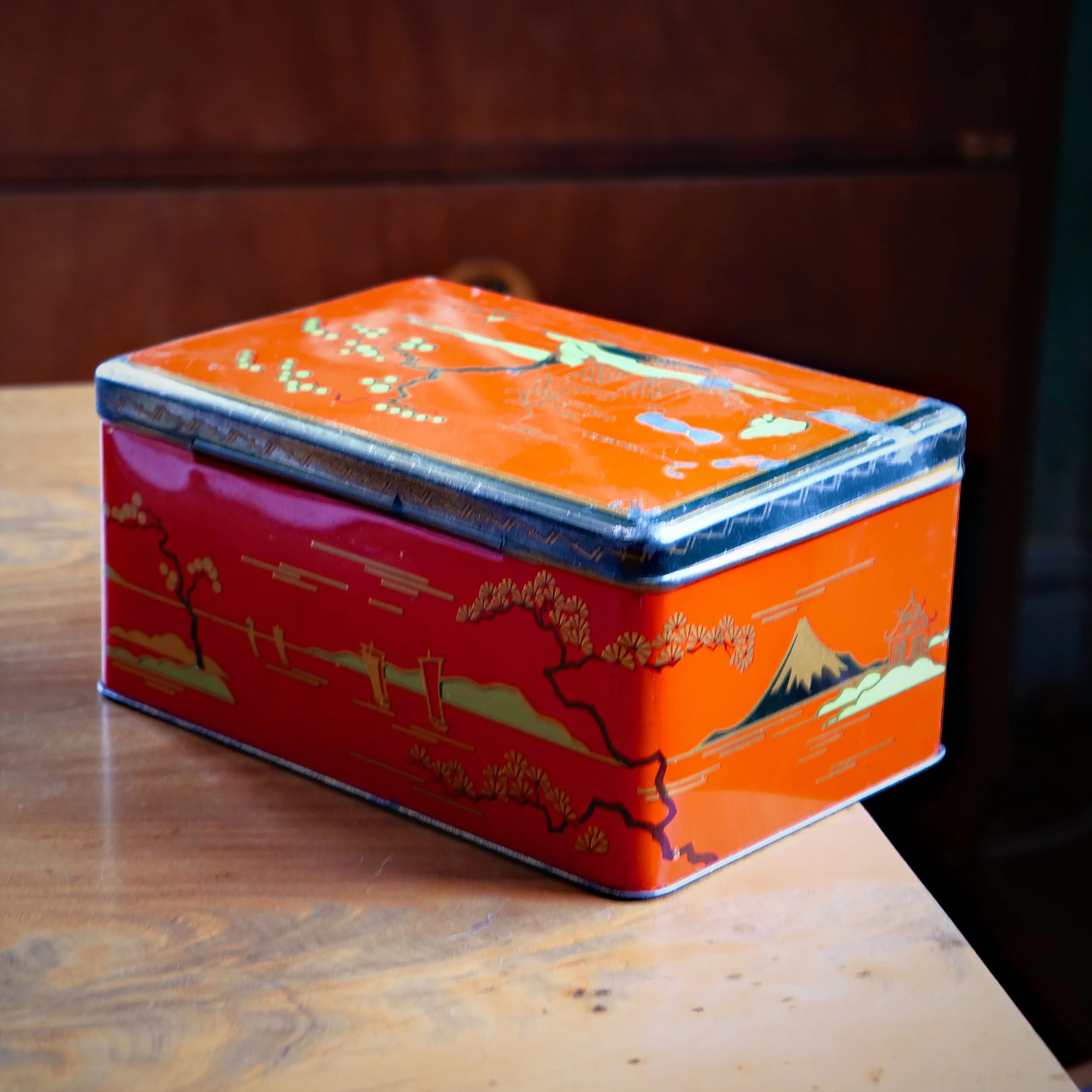 Teburk vintage, japanskt retro-motiv