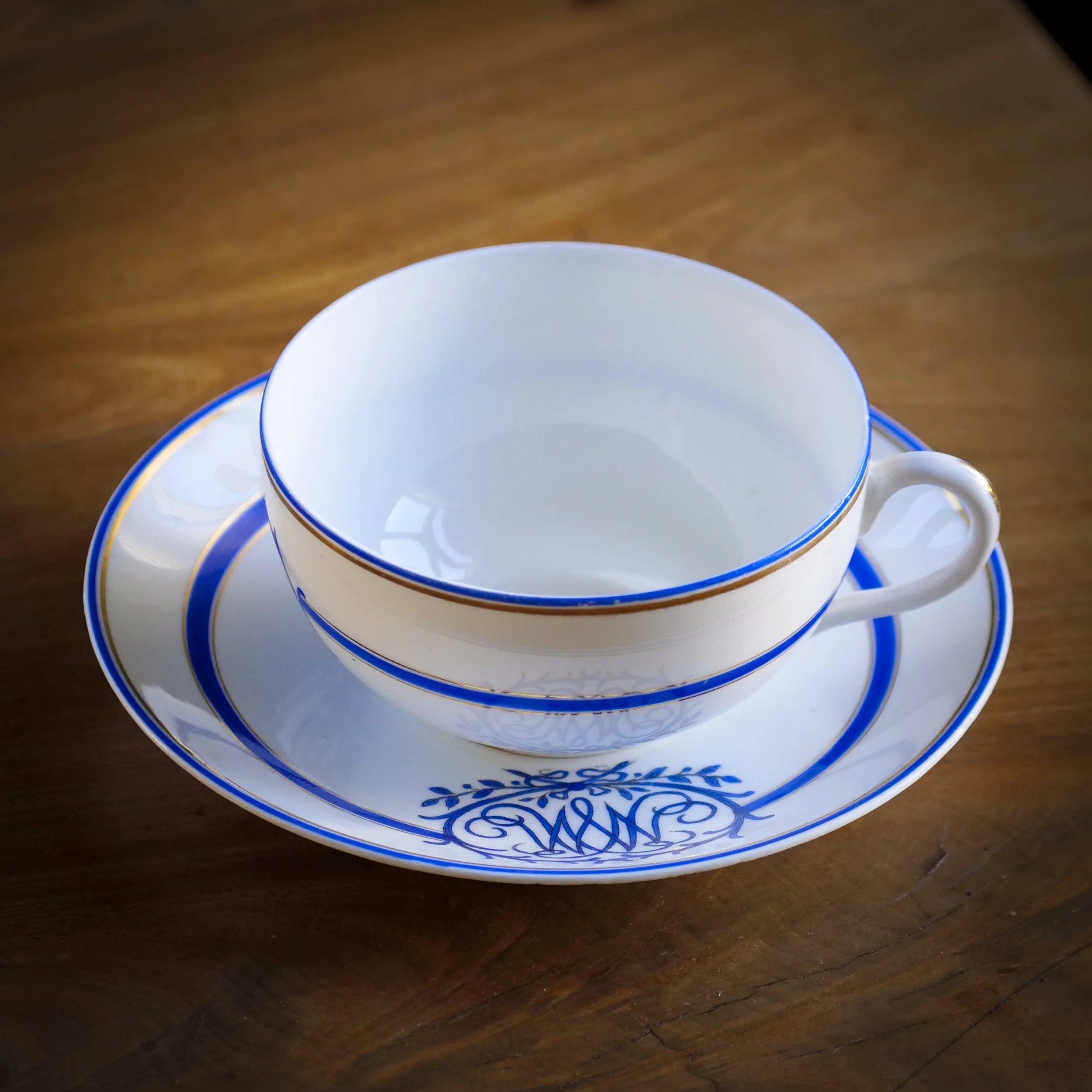 Tekopp, gustafsberg monogram mm