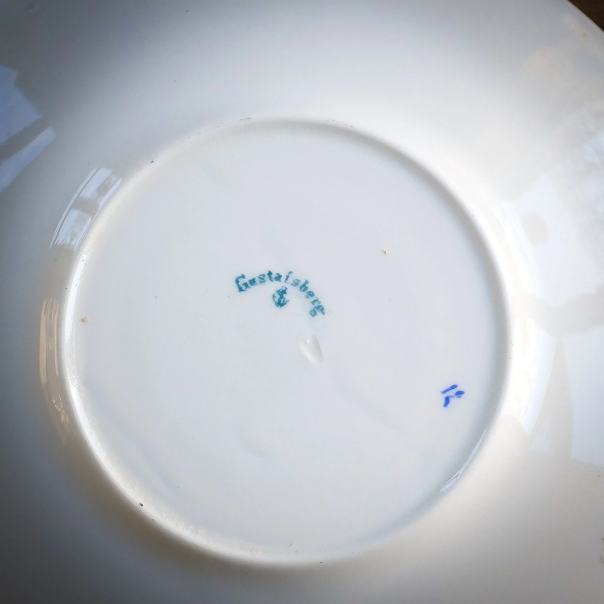 Tekopp, gustafsberg monogram mm