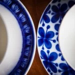 Tekopp gefle hyacint och rörstrand mon amie